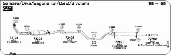 Sigam LD007 - Échappement droxauto.com