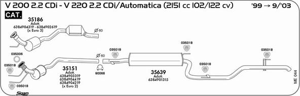 Sigam ME044 - Échappement droxauto.com