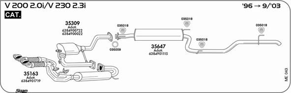 Sigam ME043 - Échappement droxauto.com