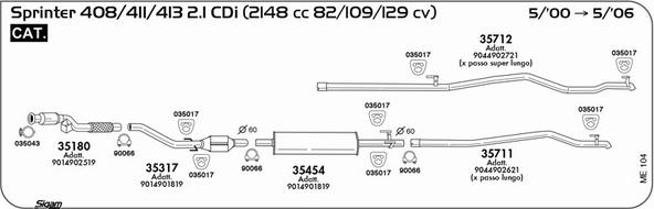 Sigam ME104 - Échappement droxauto.com