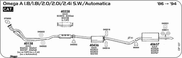 Sigam OP127 - Échappement droxauto.com