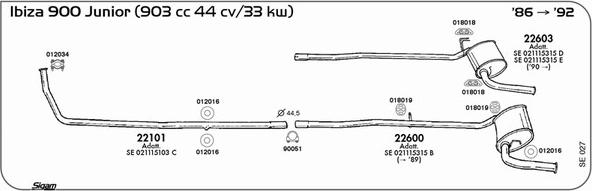 Sigam SE027 - Échappement droxauto.com