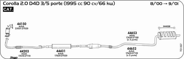 Sigam TO057 - Échappement droxauto.com