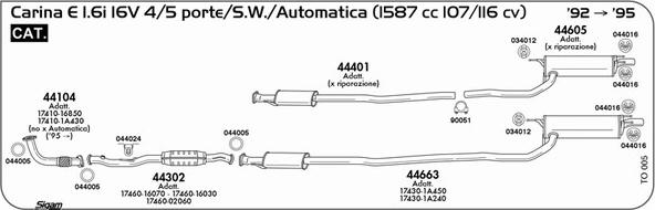 Sigam TO005 - Échappement droxauto.com