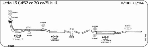 Sigam VW084 - Échappement droxauto.com