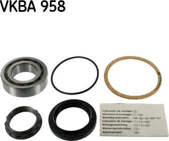 SKF VKBA 958 - Kit de roulements de roue droxauto.com