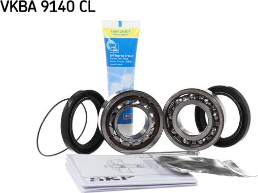 SKF VKBA 9140 CL - Kit de roulements de roue droxauto.com