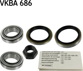 SKF VKBA 686 - Kit de roulements de roue droxauto.com