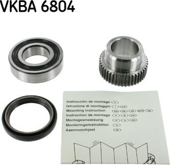 SKF VKBA 6804 - Kit de roulements de roue droxauto.com