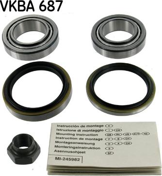SKF VKBA 687 - Kit de roulements de roue droxauto.com