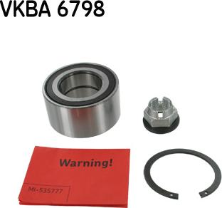 SKF VKBA 6798 - Kit de roulements de roue droxauto.com