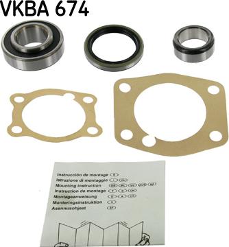 SKF VKBA 674 - Kit de roulements de roue droxauto.com
