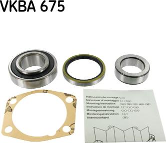 SKF VKBA 675 - Kit de roulements de roue droxauto.com