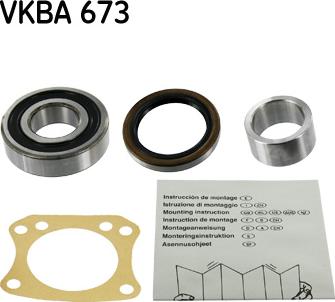 SKF VKBA 673 - Kit de roulements de roue droxauto.com