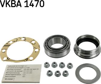 SKF VKBA 1470 - Kit de roulements de roue droxauto.com