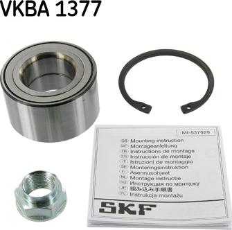 SKF VKBA 1377 - Kit de roulements de roue droxauto.com