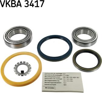 SKF VKBA 3417 - Kit de roulements de roue droxauto.com