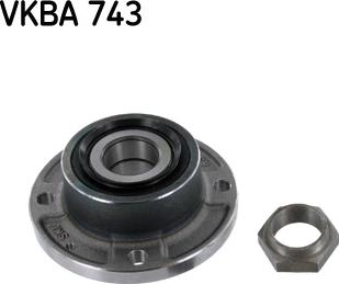 SKF VKBA 743 - Kit de roulements de roue droxauto.com