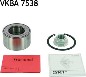 SKF VKBA 7538 - Kit de roulements de roue droxauto.com
