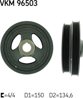 SKF VKM 96503 - Poulie, vilebrequin droxauto.com