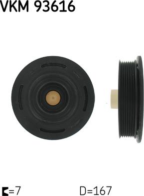 SKF VKM 93616 - Poulie, vilebrequin droxauto.com