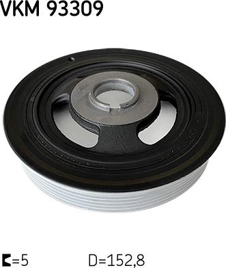 SKF VKM 93309 - Poulie, vilebrequin droxauto.com