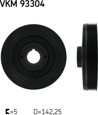 SKF VKM 93304 - Poulie, vilebrequin droxauto.com