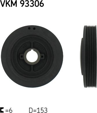 SKF VKM 93306 - Poulie, vilebrequin droxauto.com