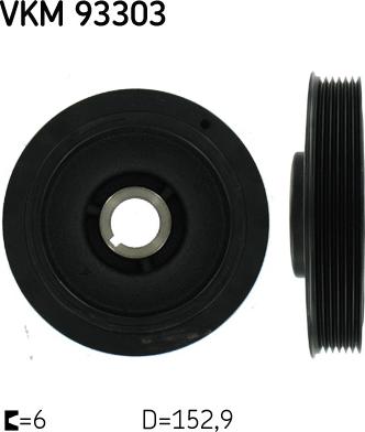 SKF VKM 93303 - Poulie, vilebrequin droxauto.com