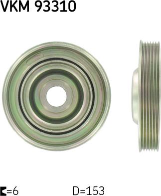 SKF VKM 93310 - Poulie, vilebrequin droxauto.com