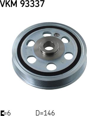 SKF VKM 93337 - Poulie, vilebrequin droxauto.com