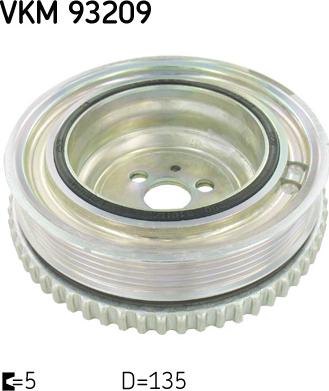 SKF VKM 93209 - Poulie, vilebrequin droxauto.com