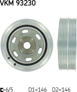 SKF VKM 93230 - Poulie, vilebrequin droxauto.com