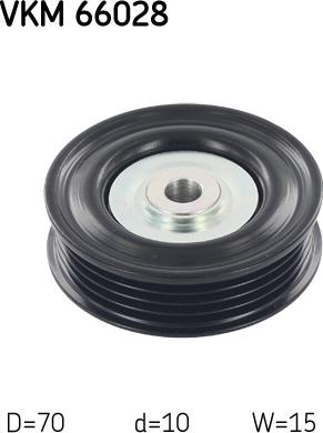 SKF VKM 66028 - Poulie renvoi / transmission, courroie trapézoïdale à nervures droxauto.com