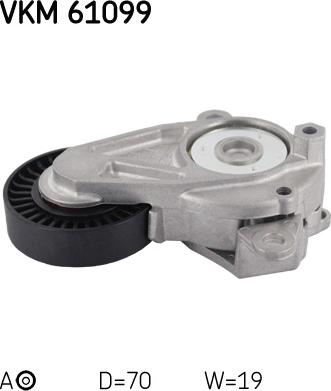 SKF VKM 61099 - Poulie renvoi / transmission, courroie trapézoïdale à nervures droxauto.com