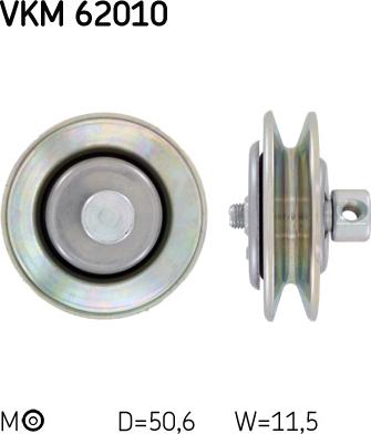SKF VKM 62010 - Poulie-tendeur, courroie trapézoïdale droxauto.com