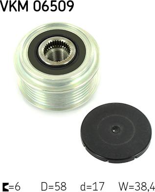 SKF VKM 06509 - Poulie, alternateur droxauto.com