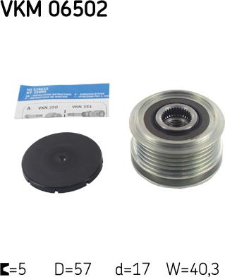 SKF VKM 06502 - Poulie, alternateur droxauto.com