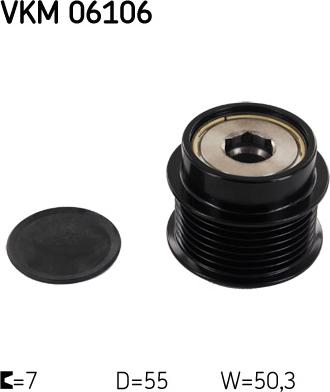 SKF VKM 06106 - Poulie, alternateur droxauto.com