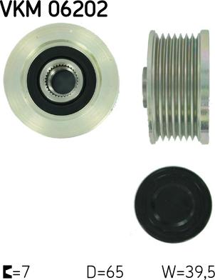 SKF VKM 06202 - Poulie, alternateur droxauto.com
