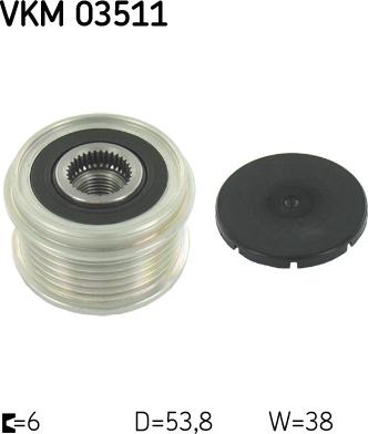 SKF VKM 03511 - Poulie, alternateur droxauto.com