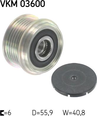 SKF VKM 03600 - Poulie, alternateur droxauto.com