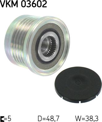 SKF VKM 03602 - Poulie, alternateur droxauto.com