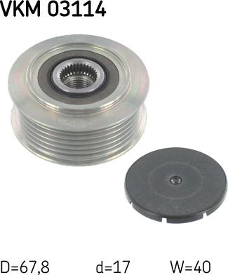 SKF VKM 03114 - Poulie, alternateur droxauto.com