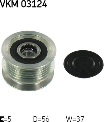 SKF VKM 03124 - Poulie, alternateur droxauto.com