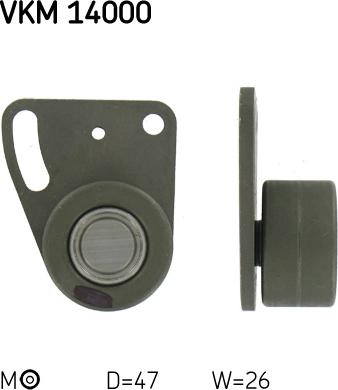 SKF VKM 14000 - Poulie-tendeur, courroie de distribution droxauto.com