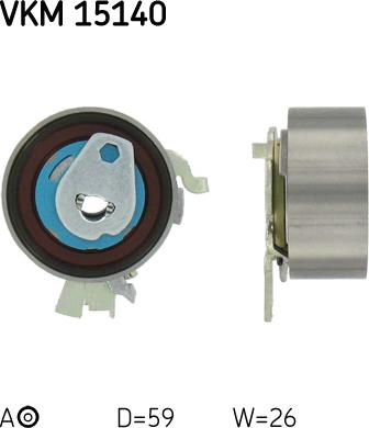 SKF VKM 15140 - Poulie-tendeur, courroie de distribution droxauto.com