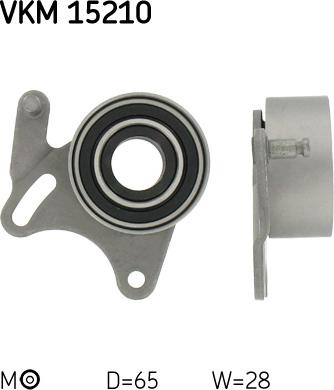 SKF VKM 15210 - Poulie-tendeur, courroie de distribution droxauto.com
