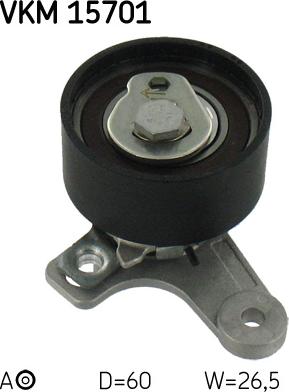 SKF VKM 15701 - Poulie-tendeur, courroie de distribution droxauto.com