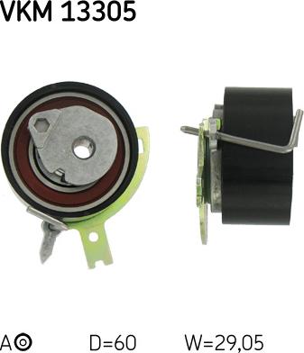 SKF VKM 13305 - Poulie-tendeur, courroie de distribution droxauto.com